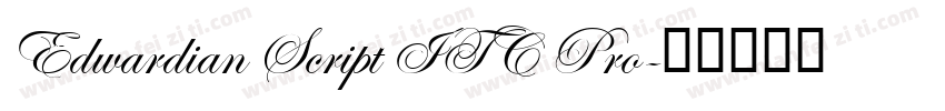 Edwardian Script ITC Pro字体转换